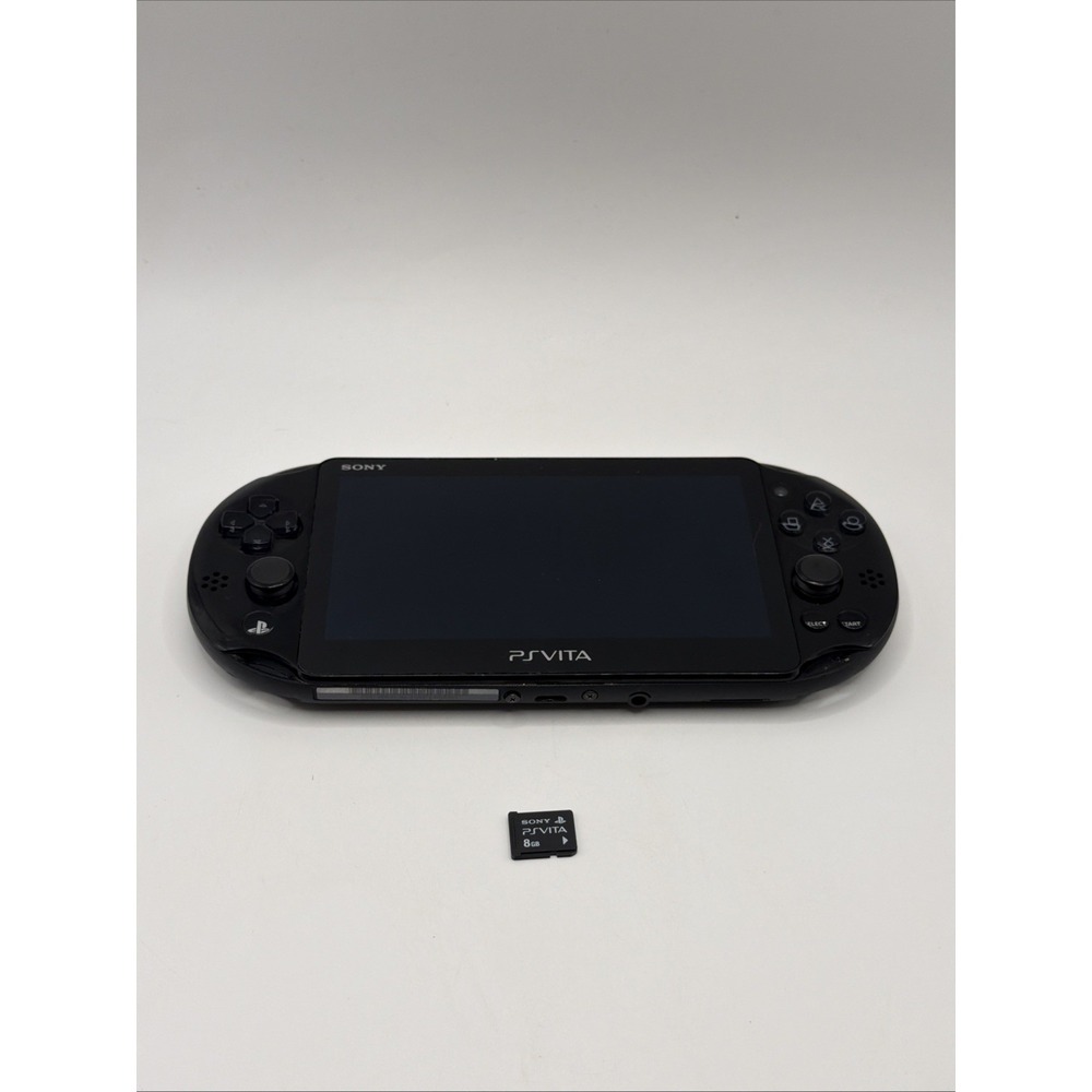Sony PlayStation Vita Slim PS VITA Pch-2000 Black Console W/ 8GB Memory Card